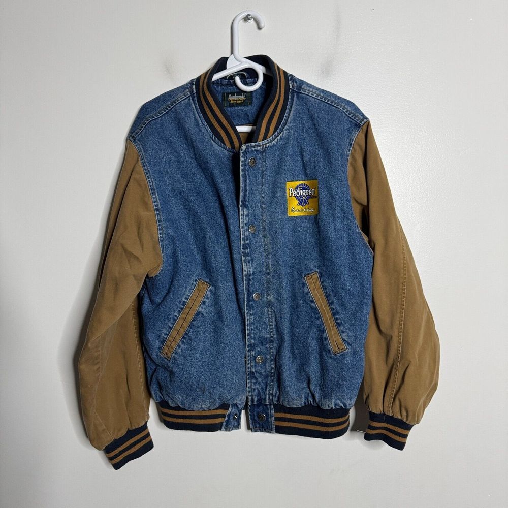 Dunbrooke Vintage Trucker Denim Jacket‎ Mens Small Cotton Pedigree Racing
